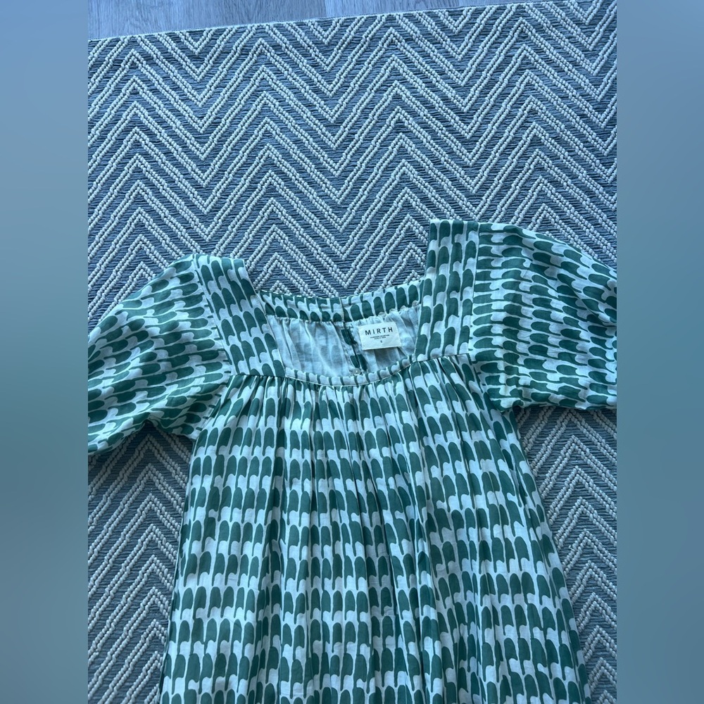MIRTH Green Patterned Women's Maxi Dress - Picture 5 of 9